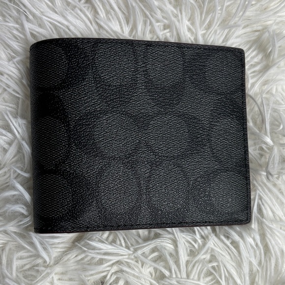 Coach Other - Coach Black Signature Leather Wallet